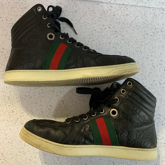 Men’s Gucci high top sneakers, size 6 made in Italy - Picture 4 of 10
